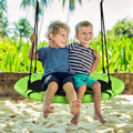 40 Inch Flying Saucer Tree Swing Indoor Outdoor Play Set-Green - Green - Swing & Playsets