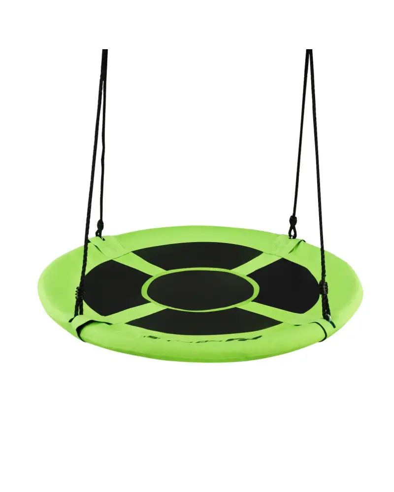 40 Inch Flying Saucer Tree Swing Indoor Outdoor Play Set-Green - Green - Swing & Playsets