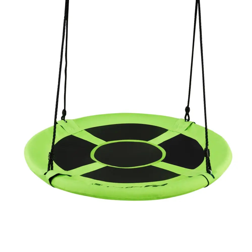 40 Inch Flying Saucer Tree Swing Indoor Outdoor Play Set-Green - Green - Swing & Playsets