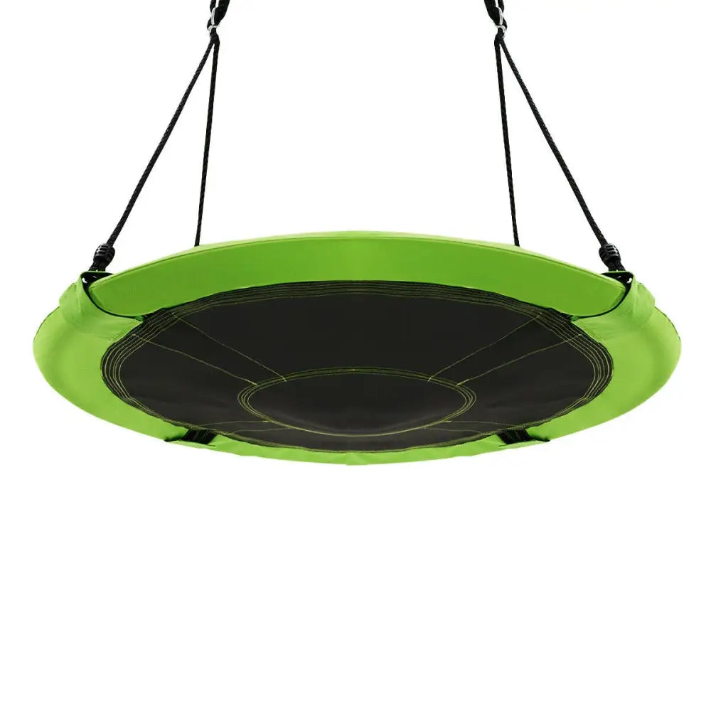 40 Inch Flying Saucer Tree Swing Indoor Outdoor Play Set-Green - Green - Swing & Playsets