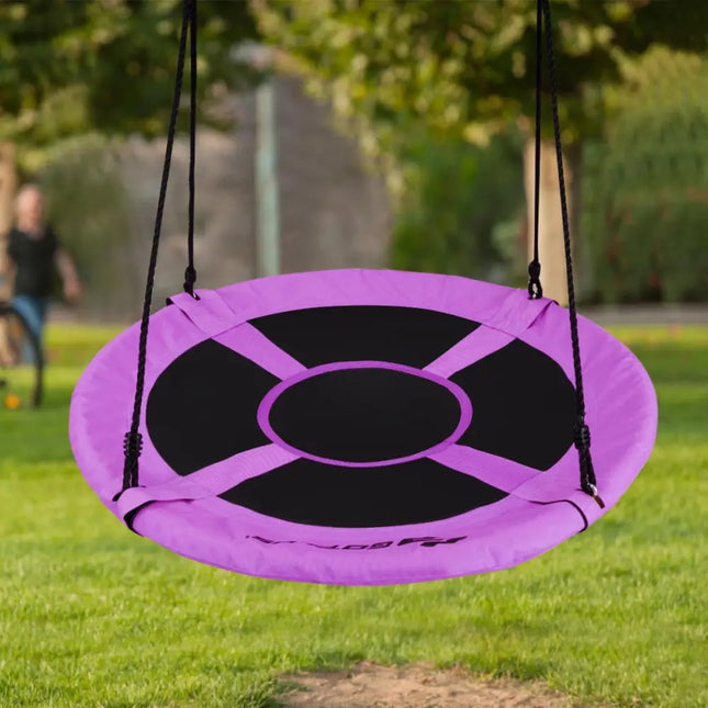 40 Inch Flying Saucer Tree Swing Indoor Outdoor Play Set-Purple - Purple - Swing & Playsets