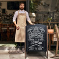 40 Inch Wood A-Frame Sidewalk Wedding Signage Chalkboard - Black - Outdoor Decor