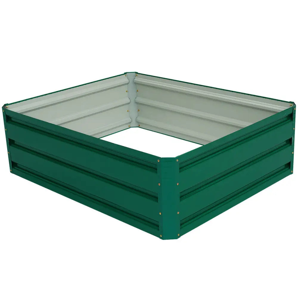 40 Inch x 32 Inch Patio Raised Garden Bed for Vegetable Flower Planting - Dark Green - Raised Garden Beds