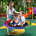 40 Inches Saucer Tree Swing Round with Lights for Kids and Adults-Multicolor - Multicolor - Swing & Playsets