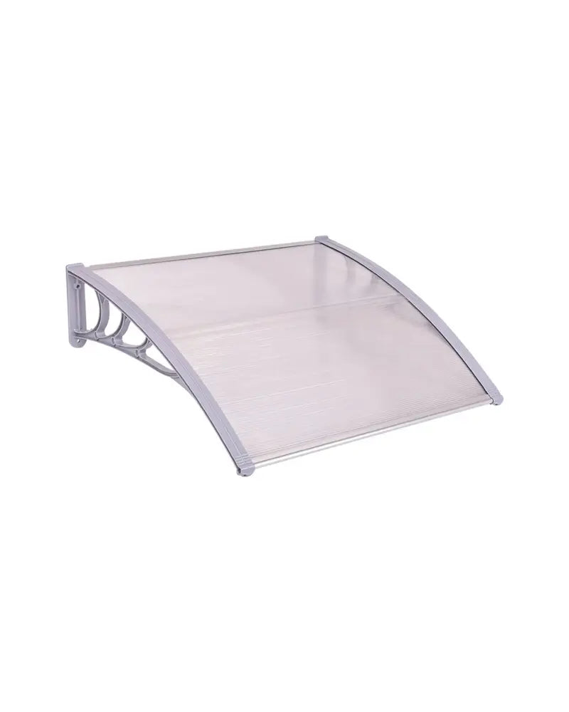 40 x 40 Inch Outdoor Polycarbonate Front Door Window Awning Canopy-Gray - Gray - Outdoor Shades