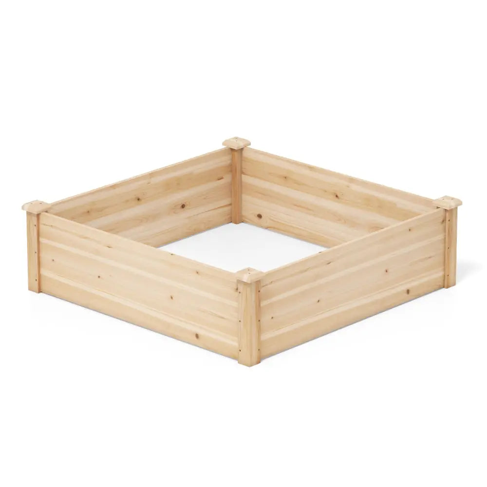 40’’ x 40’’ Outdoor Wood Raised Garden Bed-Natural - Natural - Raised Garden Beds