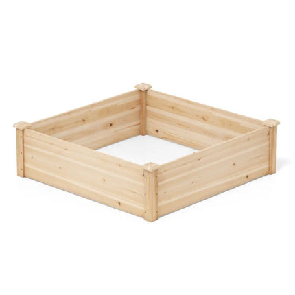 40’’ x 40’’ Outdoor Wood Raised Garden Bed-Natural - Natural - Raised Garden Beds