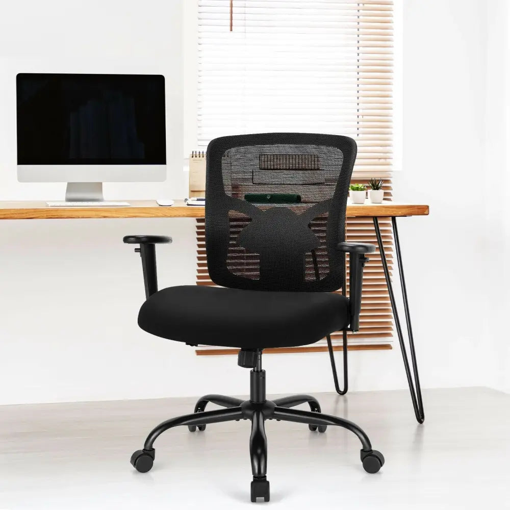 400LBS Mesh Big and Tall Office Chair Swivel Task Chair Costway