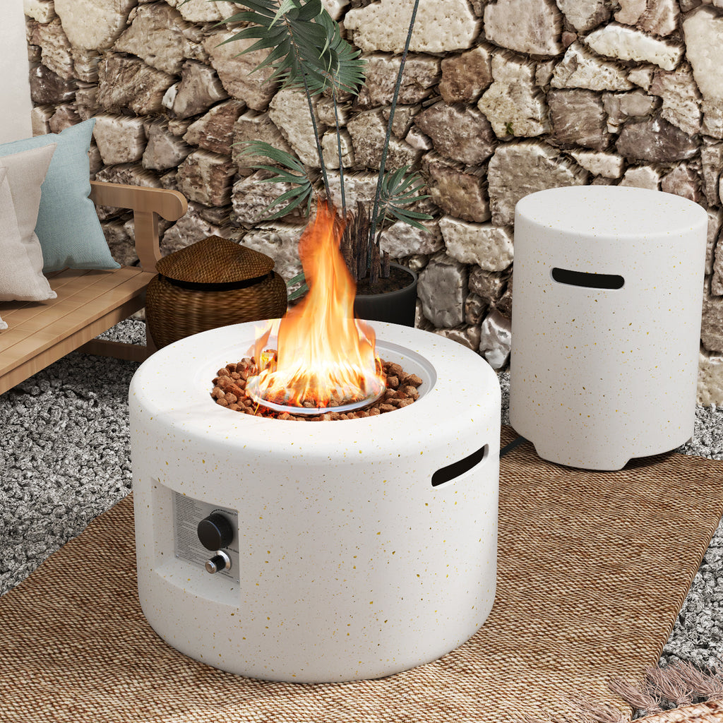 Ensemble table foyer 40 000 BTU avec support de réservoir dissimulé