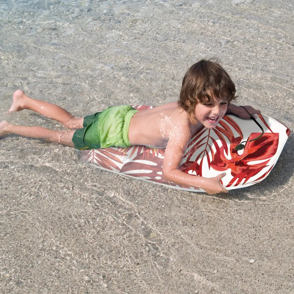 41 Inch Lightweight Surfboard With Fin EPS Core for Kids and Adults-L - Red - Surfing