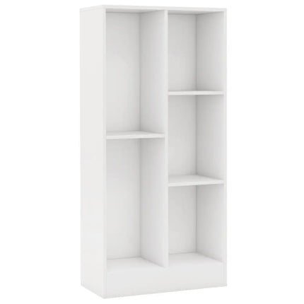 41 Inches 5-Cube Floor Bookcase with 2 Anti-Tipping Kits-White Costway