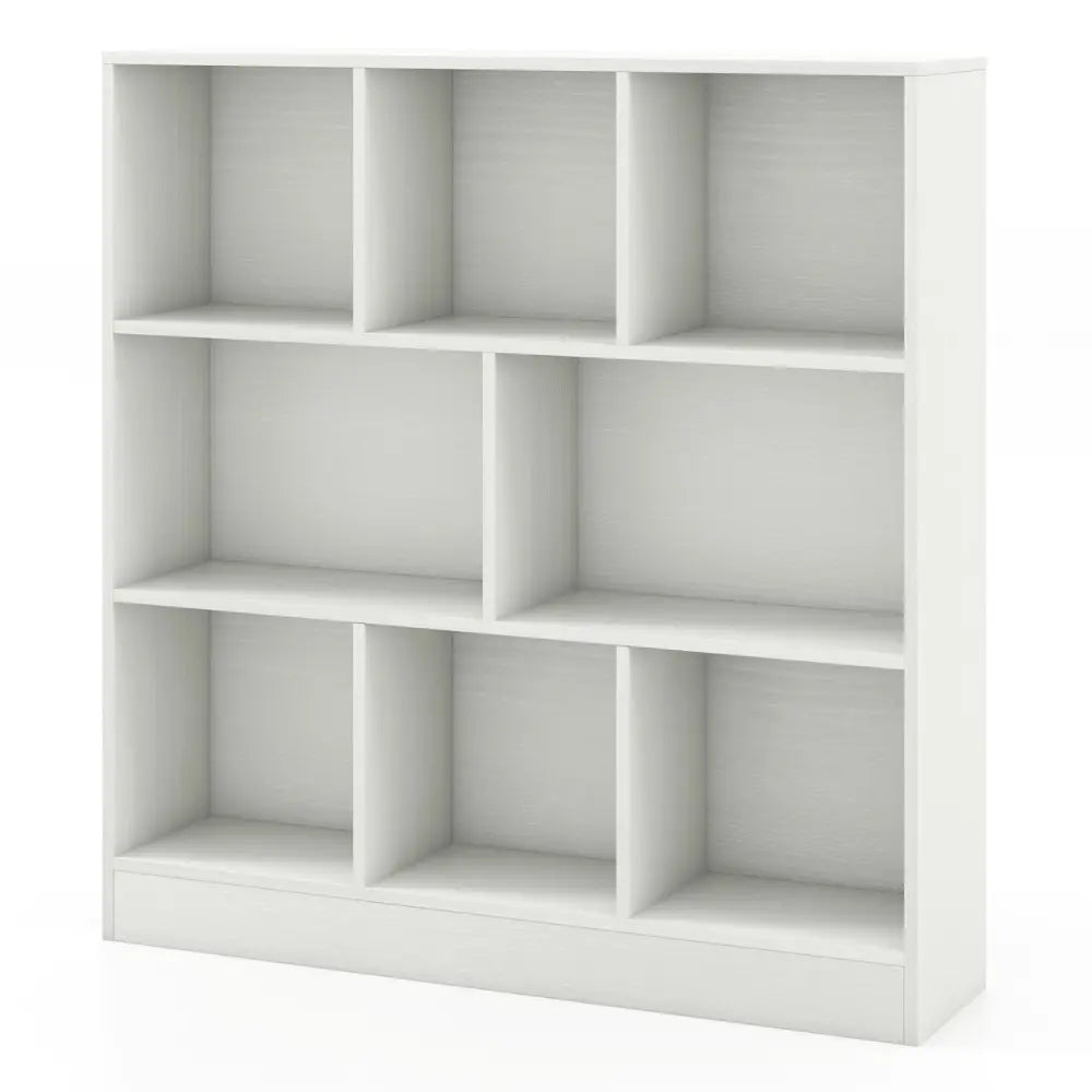 41 Inches 8-Cube Freestanding Bookcase for Kids-White - White - Kids Storage