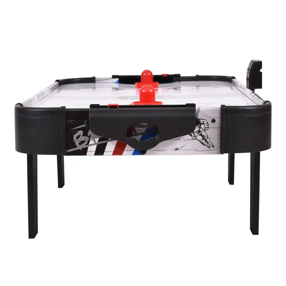 42 Inch Air Powered Hockey Table Top Scoring 2 Pushers - White - Game Room