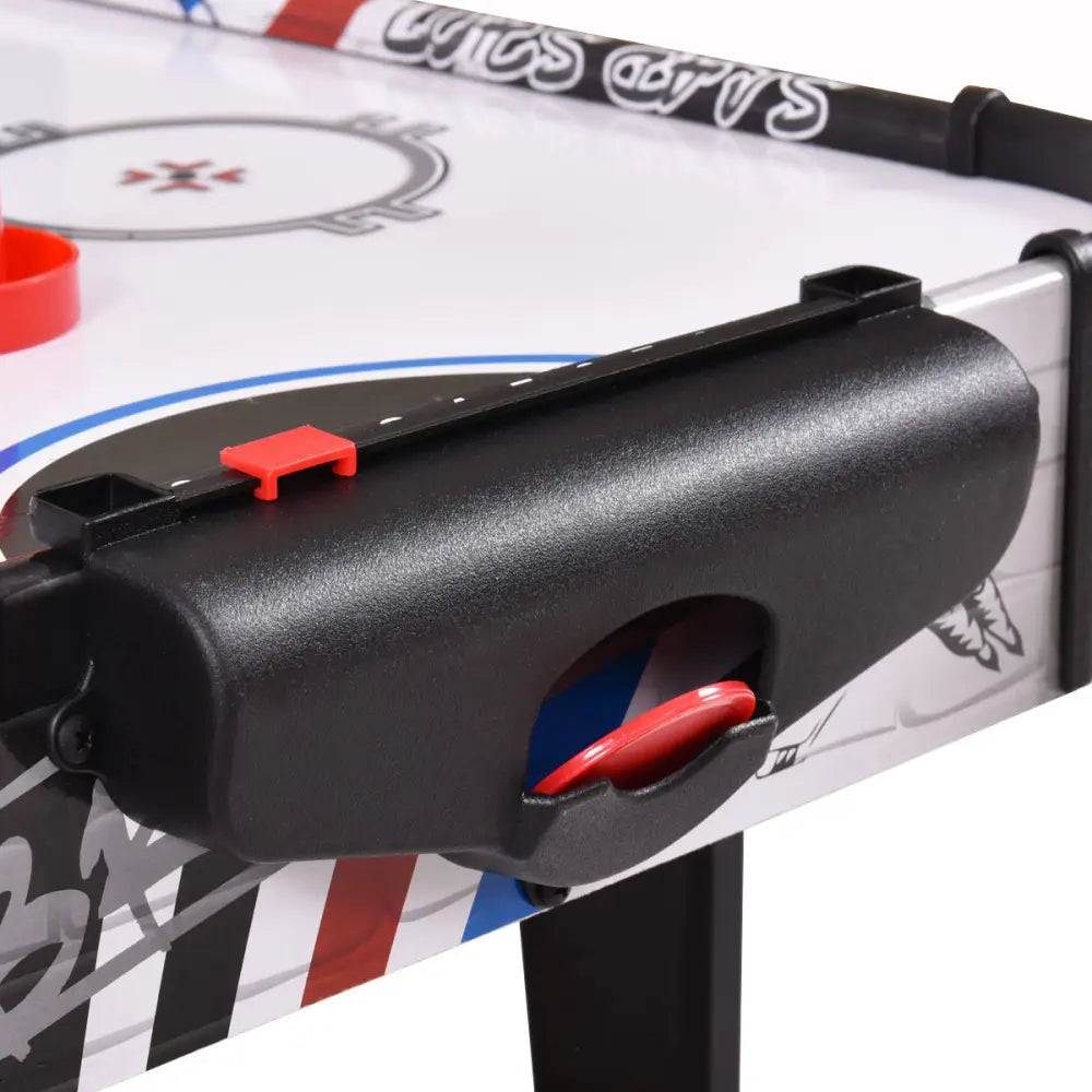 42 Inch Air Powered Hockey Table Top Scoring 2 Pushers - White - Game Room