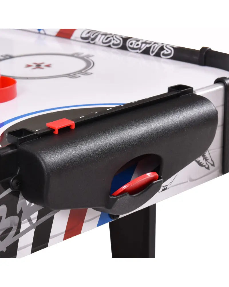 42 Inch Air Powered Hockey Table Top Scoring 2 Pushers - White - Game Room