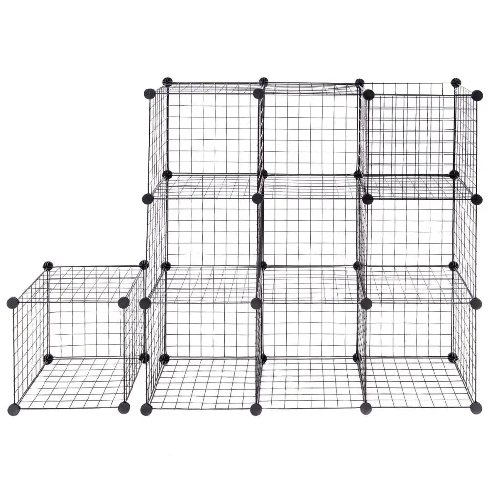 42’’ x 14’’ x 56’’ DIY 12-Cube Metal Grid Wire Storage Cubes - Clothing & Closet Storage