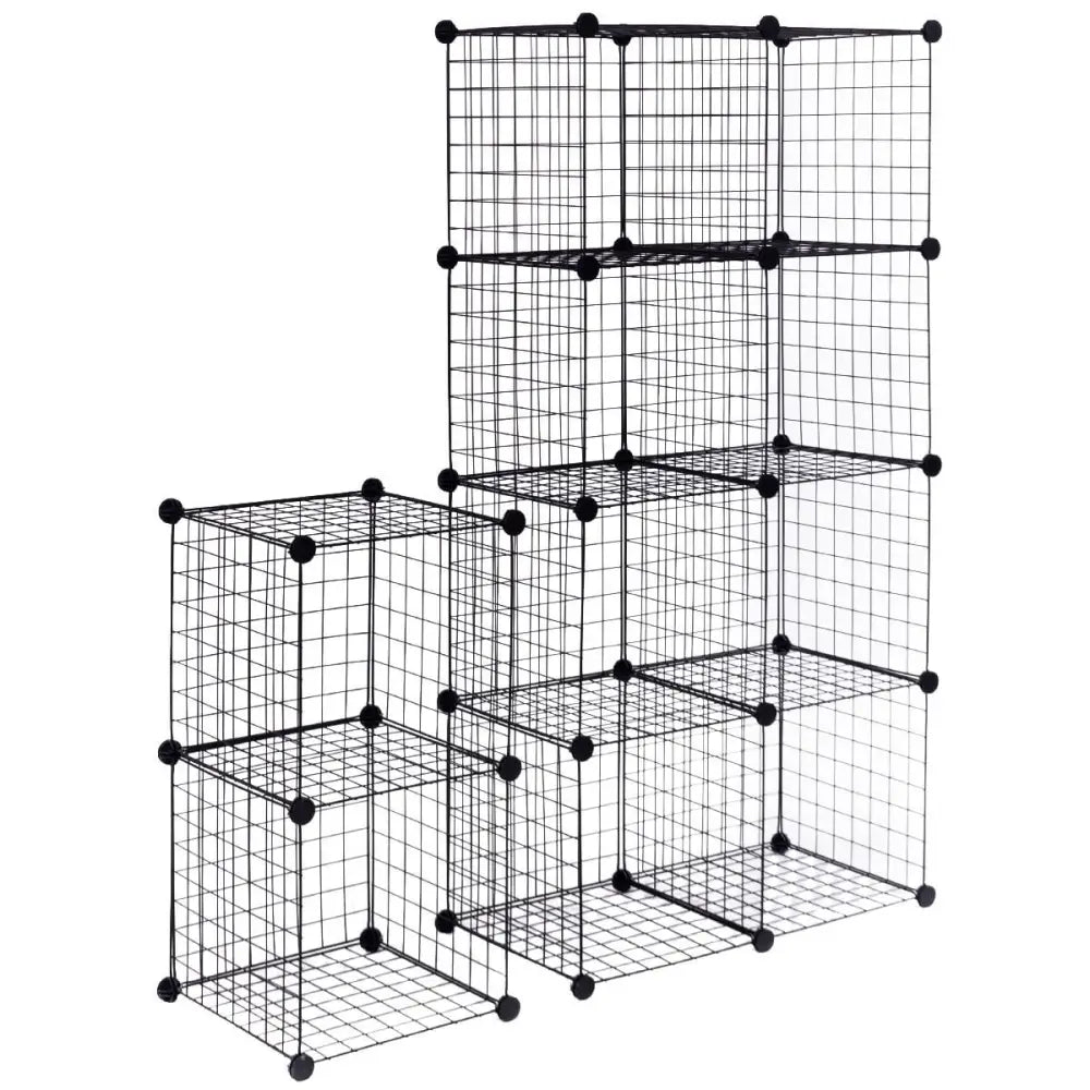 42’’ x 14’’ x 56’’ DIY 12-Cube Metal Grid Wire Storage Cubes - Clothing & Closet Storage