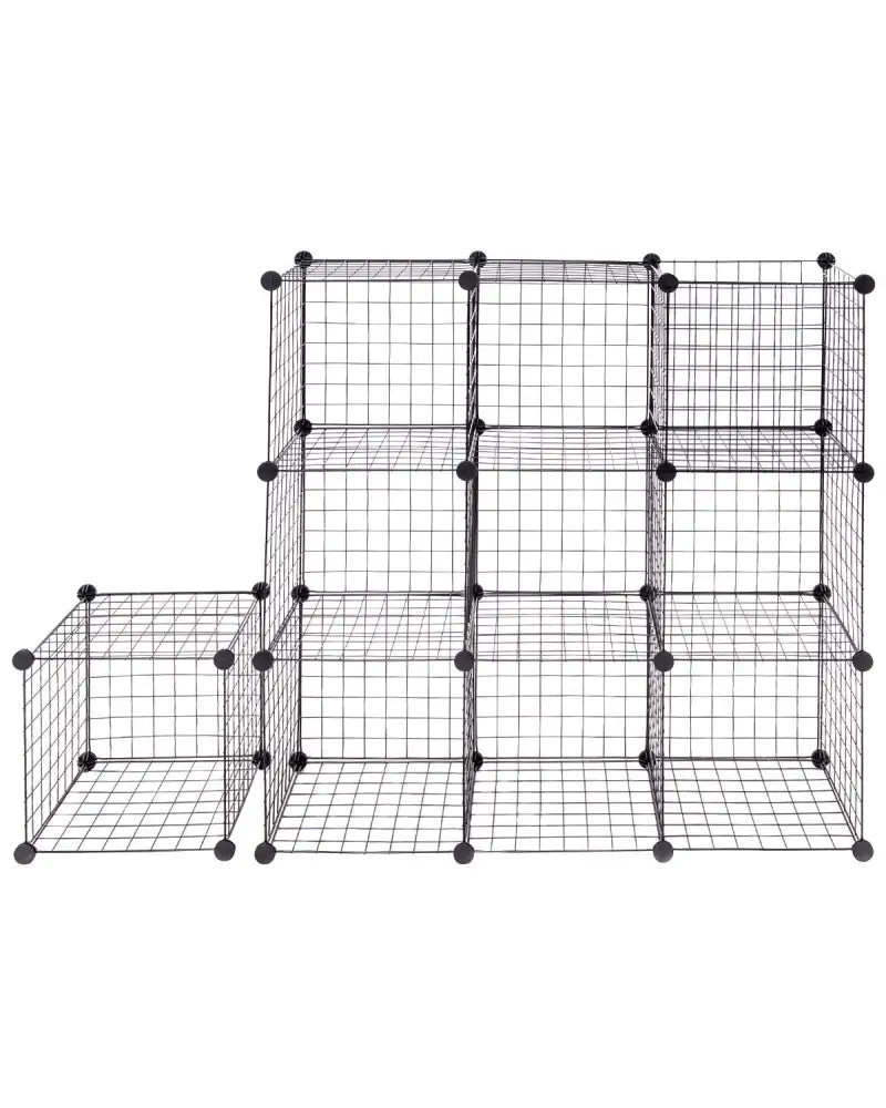 42’’ x 14’’ x 56’’ DIY 12-Cube Metal Grid Wire Storage Cubes - Clothing & Closet Storage