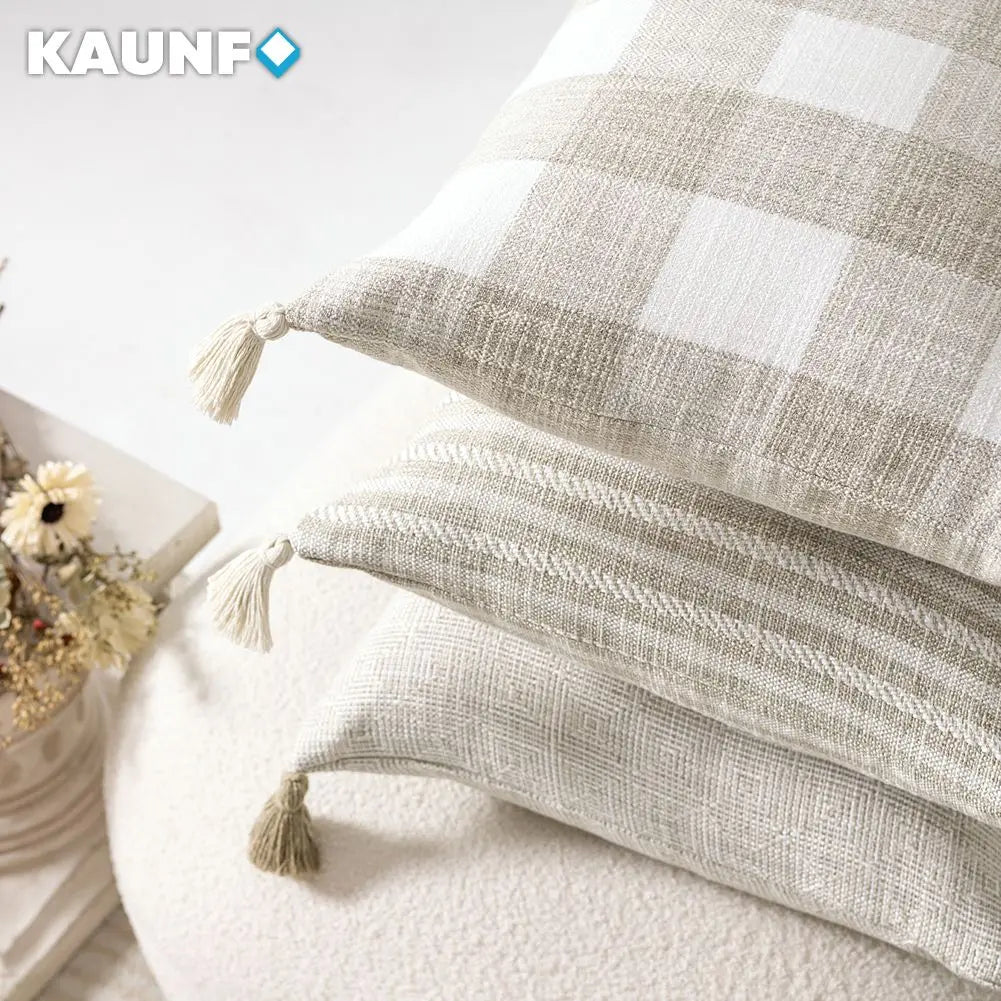 Tassel Cushion Cover – Linen Decorative Pillowcase