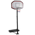 43 Inch Indoor Outdoor Height Adjustable Basketball Hoop - Black - Sport Equipments