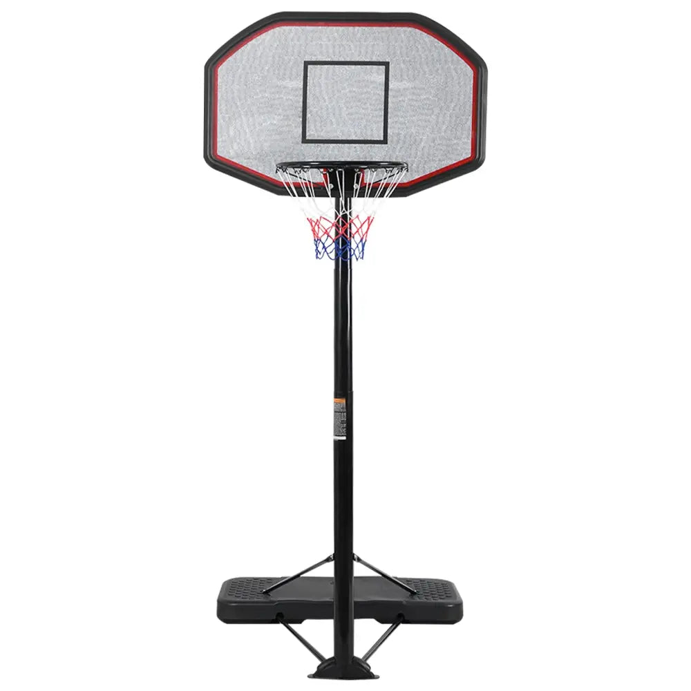43 Inch Indoor Outdoor Height Adjustable Basketball Hoop - Black - Sport Equipments