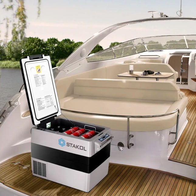 44 Quarts Camping Portable Electric Car Cooler Refrigerator - Coolers