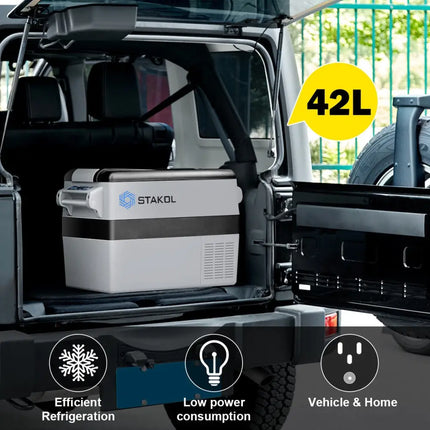 44 Quarts Camping Portable Electric Car Cooler Refrigerator - Coolers