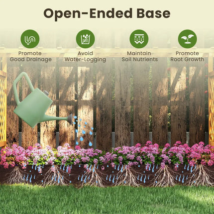 45 Inch Wooden Raised Garden Bed with Lattice Trellis for Outdoor-Natural - Natural - Raised Garden Beds