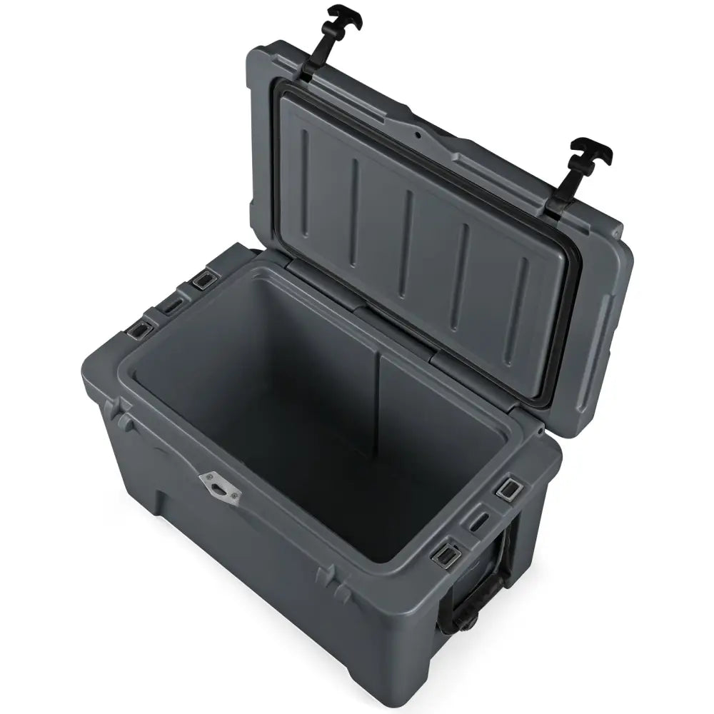 45 Quart Portable Hard Cooler Insulated Ice Chest Keeps Cool for up to 6 Days-Gray - Gray - Coolers