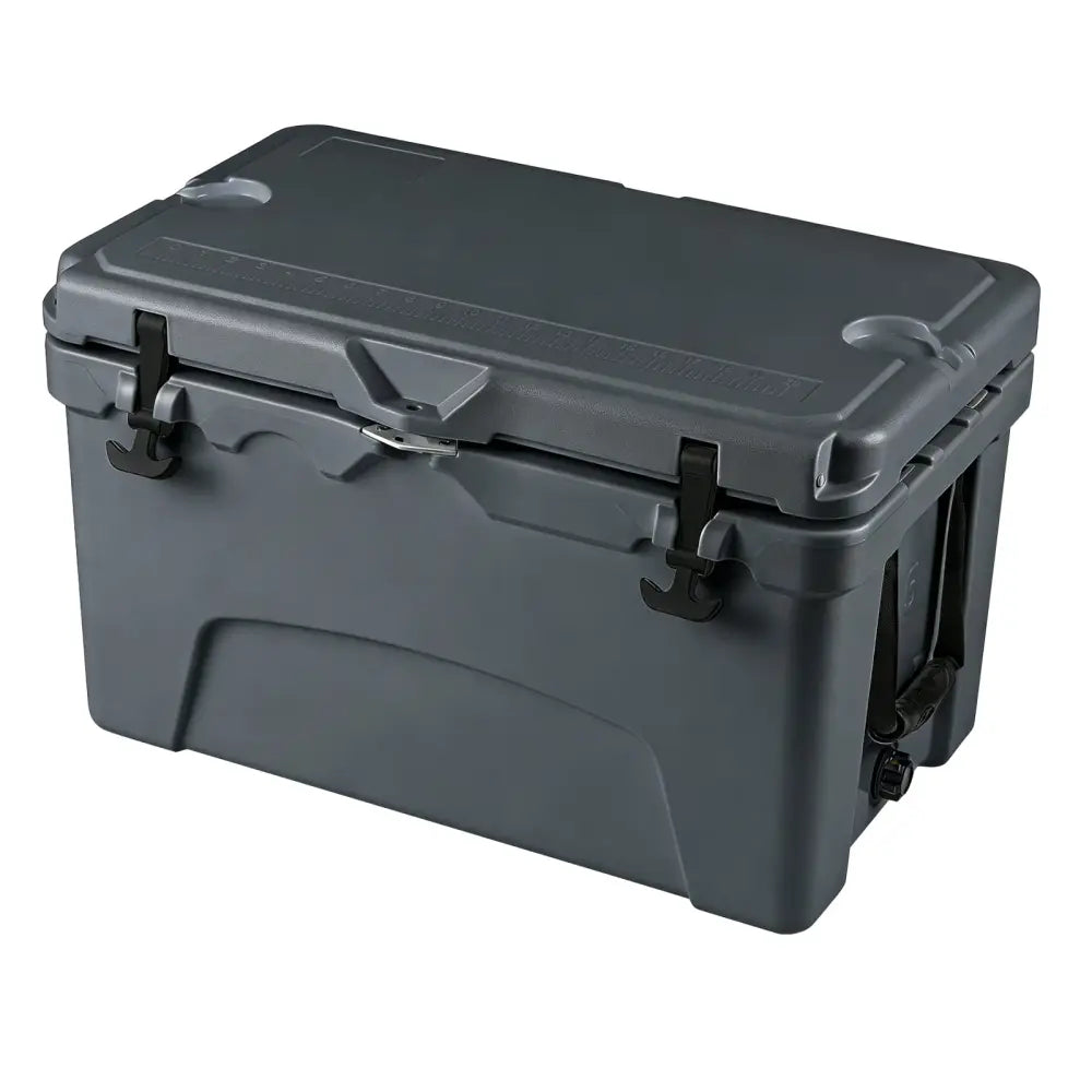 45 Quart Portable Hard Cooler Insulated Ice Chest Keeps Cool for up to 6 Days-Gray - Gray - Coolers