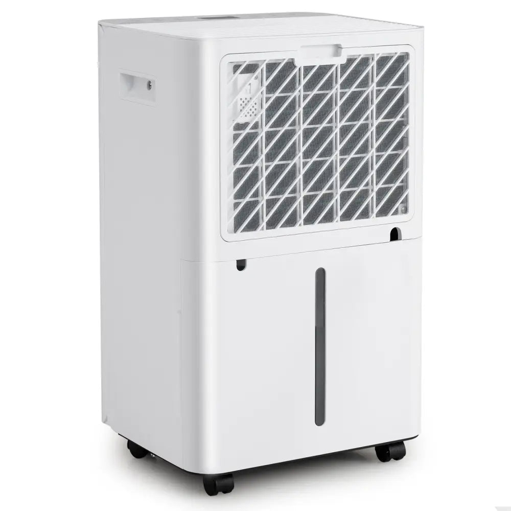 4500 Sq.Ft 54 Pints Dehumidifier with Drain Hose for Home-White - White - Dehumidifiers
