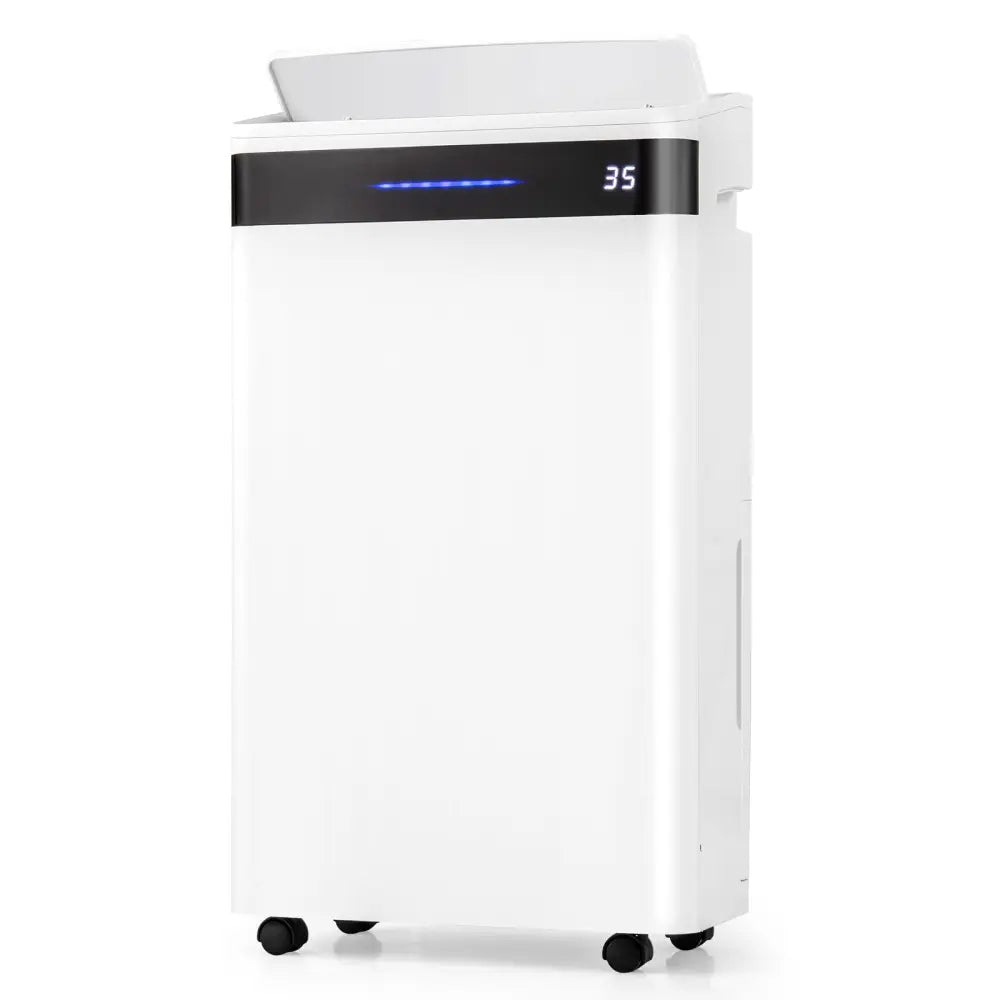 4500 Sq. Ft 57 Pint Dehumidifier for Home and Basement-White - White - Dehumidifiers