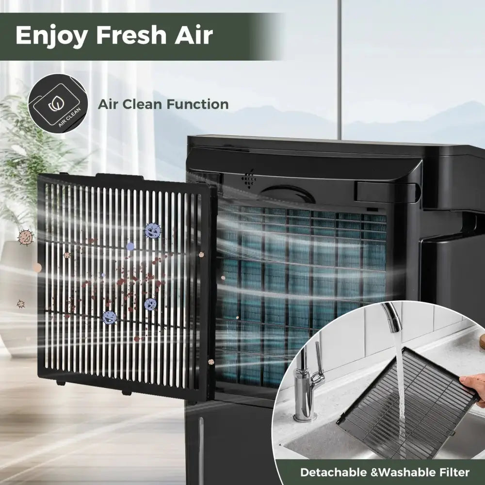 4500 Sq. Ft 57 Pint Quiet Dehumidifier for Basement with 4 Modes-Black Costway