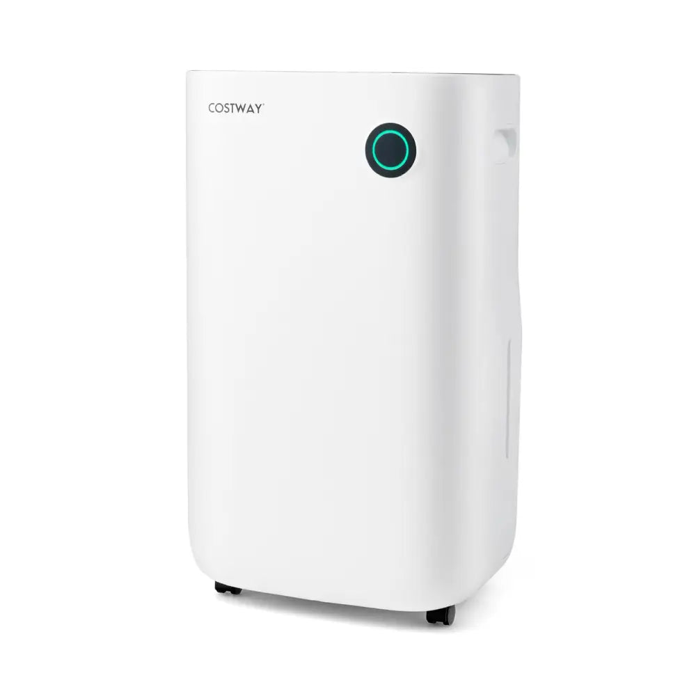 4500 Sq. Ft Dehumidifier with 5 Modes and 3-Color Indicator Light-White - White - Dehumidifiers