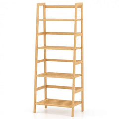 47.5 Inch 4Tier Multifunctional Bamboo Bookcase Storage Stand Rack - Oasis Home Essentials