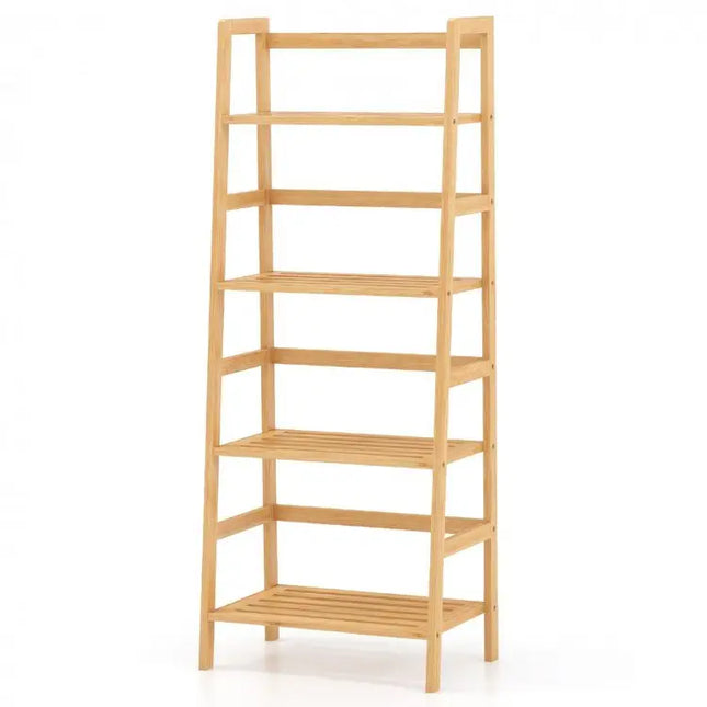 47.5 Inch 4Tier Multifunctional Bamboo Bookcase Storage Stand Rack - Oasis Home Essentials