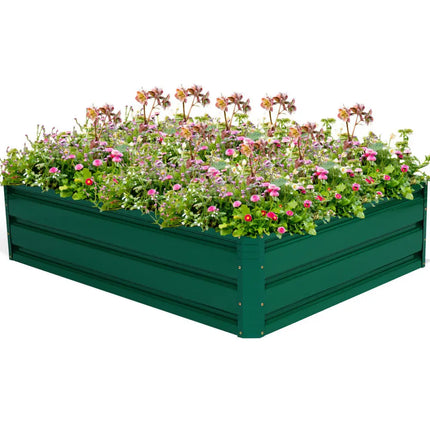 47.5 Inch Patio Raised Garden Bed Vegetable Flower Planter - Dark Green - Raised Garden Beds