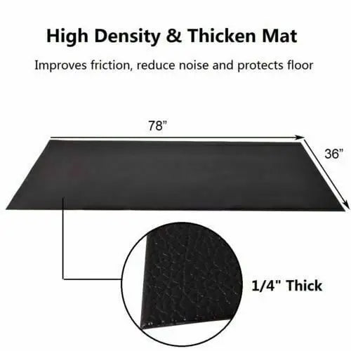 47/59/78 Inch Long Thicken Equipment Mat for Home and Gym Use-78 x 36 x 0.25 inches - Yoga & Gym Mats