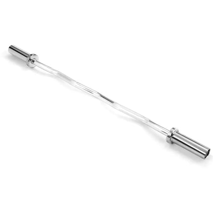 47 Inch Chrome Steel Home Gym Fitness Equipment Bar - Silver - Benches Racks & Bars