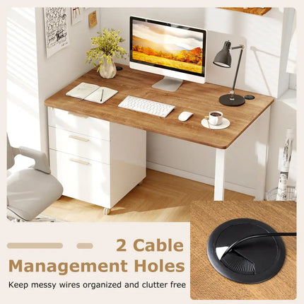 47 Inch x 30 Inch Universal Tabletop for Standard and Standing Desk Frame-M Costway