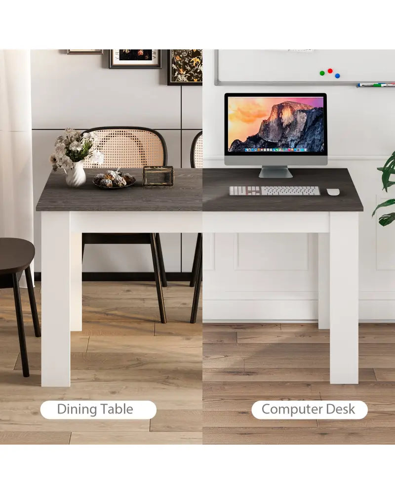47 Inches Dining Table for Kitchen and Dining Room-Dark Gray - Dark Gray - Dining Tables