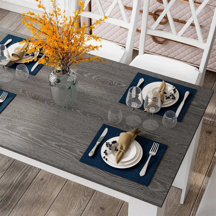 47 Inches Dining Table for Kitchen and Dining Room-Dark Gray Costway