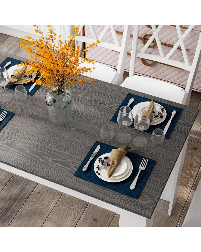 47 Inches Dining Table for Kitchen and Dining Room-Dark Gray - Dark Gray - Dining Tables