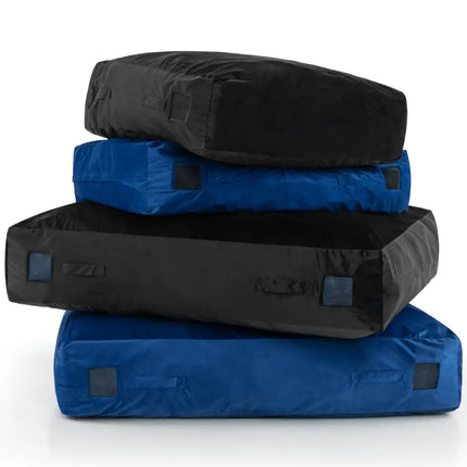 47 x 35.5 Inch Crash Pad Sensory Mat with Foam Blocks and Washable Cover - Blue - Oasis Home Essentials