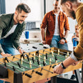 48 Inch Competition Sized Home Recreation Wooden Foosball Table-Brown - Brown - Game Room