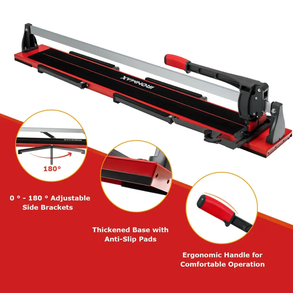 48 Inch Manual Tile Cutter Porcelain Cutter Machine - Black - Garages