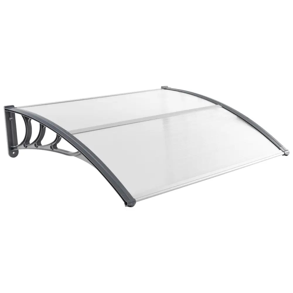 48 x 40 Inch Outdoor Front Door Window Awning Door Canopy Exterior-Gray - Gray - Outdoor Shades