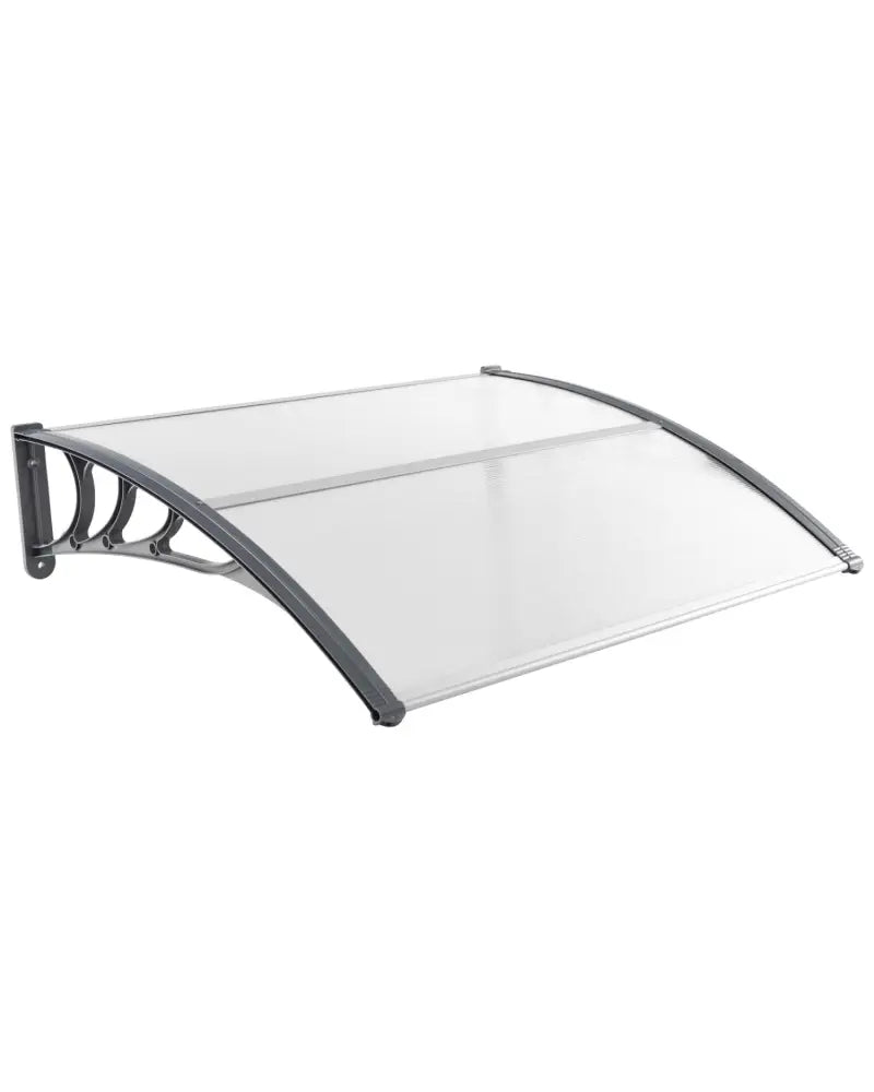 48 x 40 Inch Outdoor Front Door Window Awning Door Canopy Exterior-Gray - Gray - Outdoor Shades