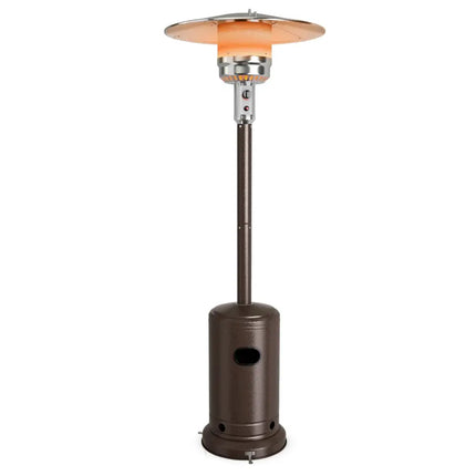 48000 BTU Stainless Steel Propane Patio Heater with Trip over Protection-Bronze - Bronze - Patio Heaters