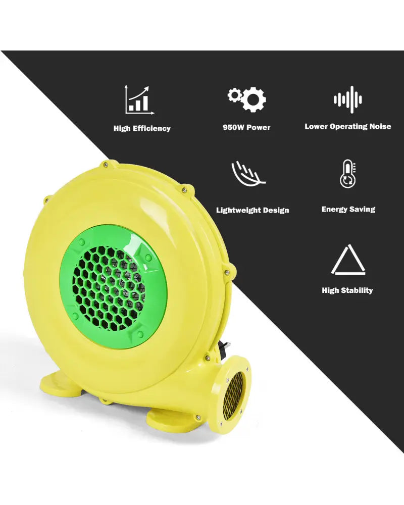 480W 0.6 HP Air Blower Pump Fan for Inflatable Bounce House - Yellow - Air Blowers